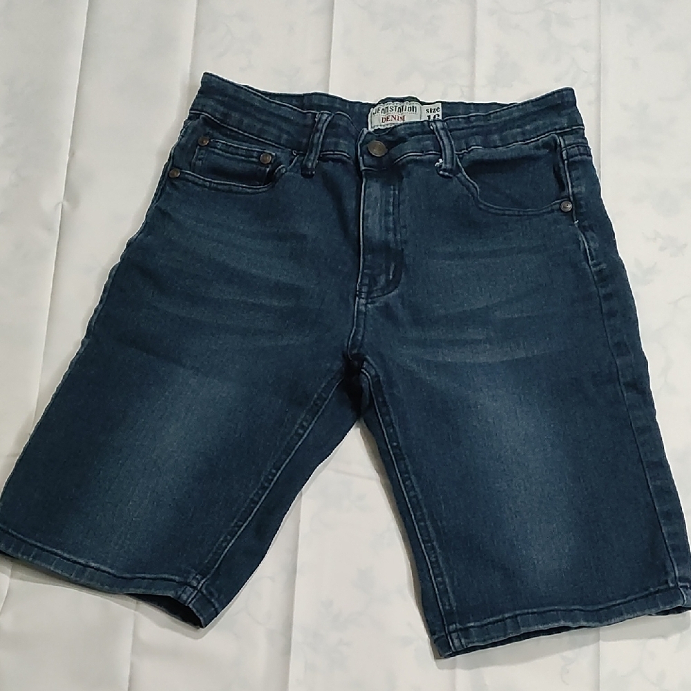 Classic Blue Denim Shorts‎